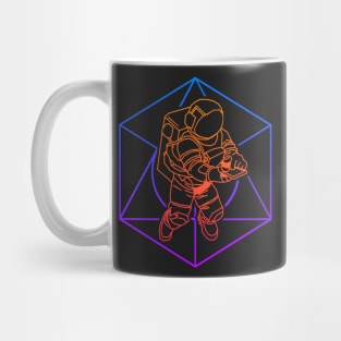 Psychedelic Rave Sacred Geometry Astronaut Mug